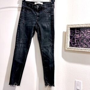 Gap~Distressed Jeans / Inner Cozy Leggings